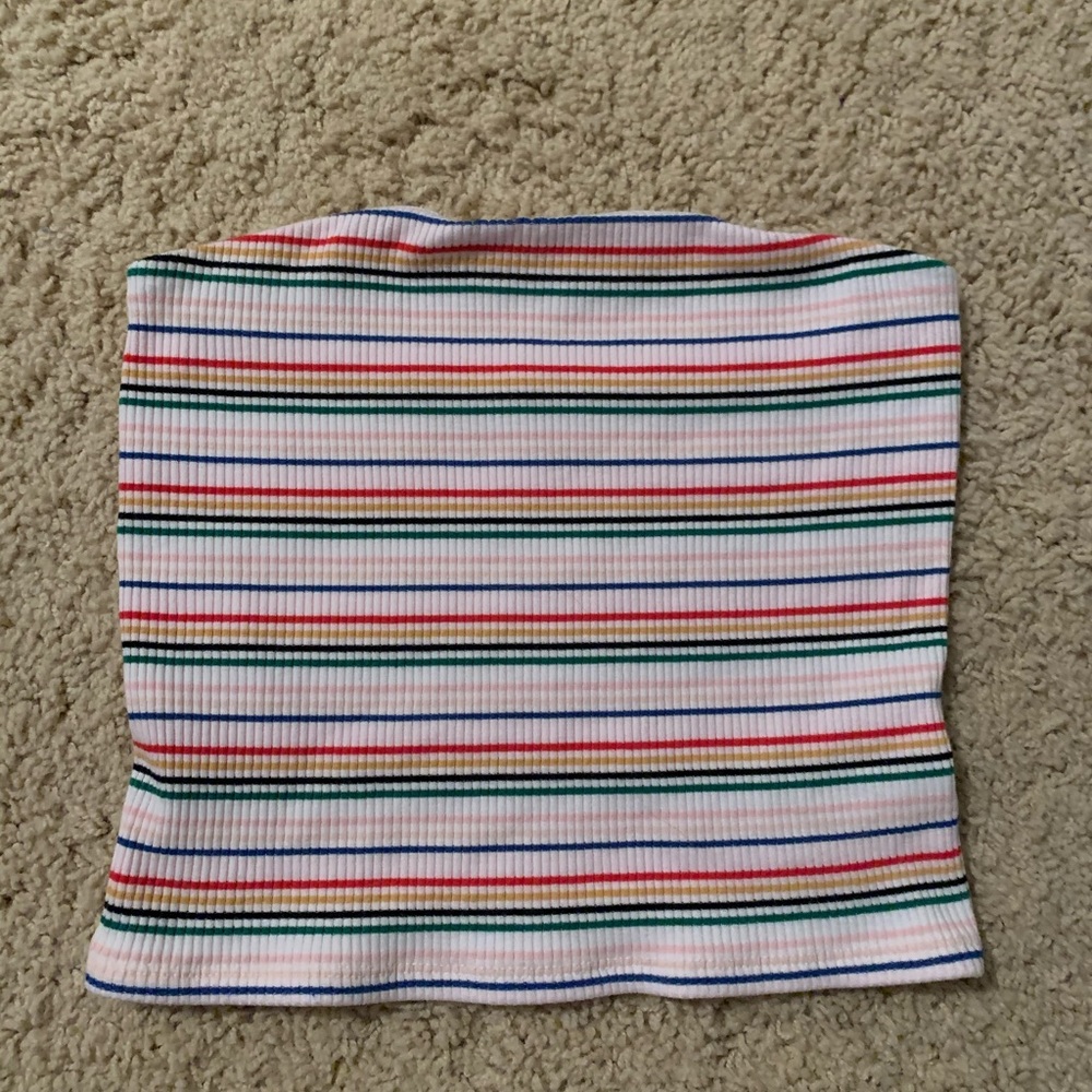 american eagle multi color tube top